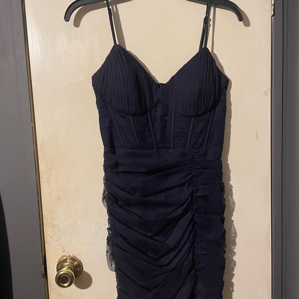 Elegant Black Ruched Homecoming Dress